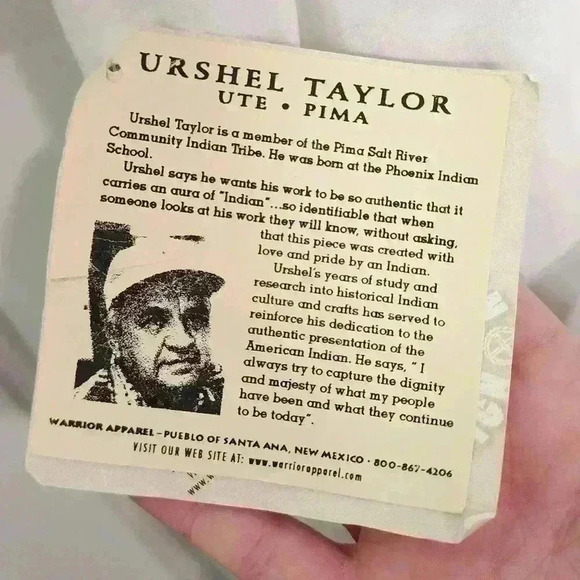 NWT Size XL Warrior Apparel Tipi Shadows Urshel Taylor Native American - Picture 7 of 7